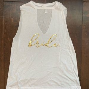 White bride tank